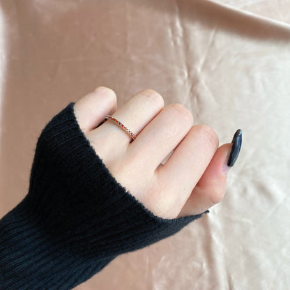 [Luxora]Delicate Sparkling Round Cut Daily Ring