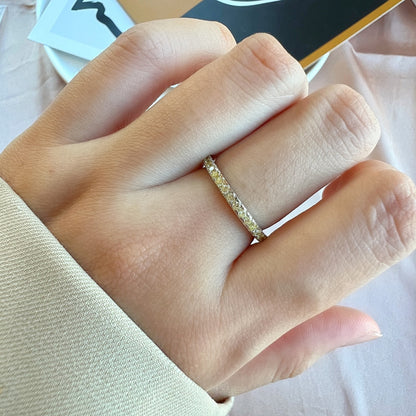 [Luxora]Delicate Sparkling Round Cut Daily Ring