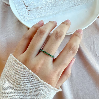 [Luxora]Delicate Sparkling Round Cut Daily Ring