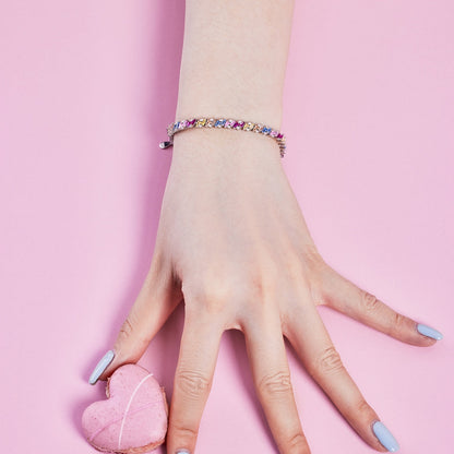 [Luxora]Ornate Sparkling Multi Cut Party Bracelet