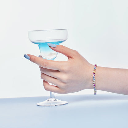 [Luxora]Ornate Sparkling Multi Cut Party Bracelet