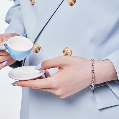 [Luxora]Ornate Sparkling Multi Cut Party Bracelet