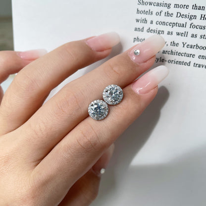 [Luxora]クラシックプリンセスラウンドシェイプイヤリング