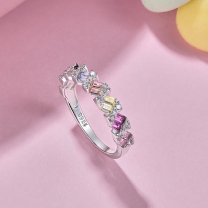 [Luxora]Delicate Vibrant Emerald Cut Daily Ring
