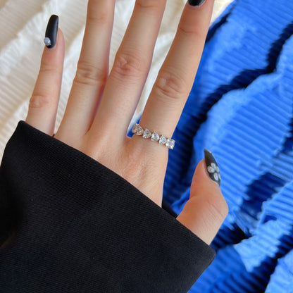 [Luxora]0.25 Carat Radiant Romance Heart Cut Lover Ring