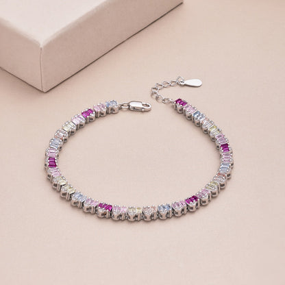 [Luxora]Delicate Colorful Emerald Cut Party Bracelet
