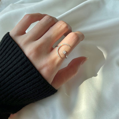 [Luxora]Eternity Moon & Star Ring
