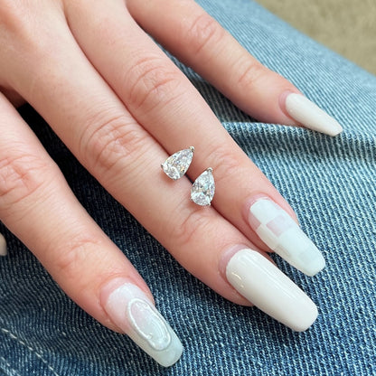 [Luxora]Ornate Water Drop Shape Earrings