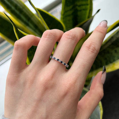 [Luxora]Exquisite Colorful Round Cut Tennis Ring