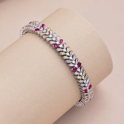 [Luxora]Dainty Radiant Emerald Cut Daily Bracelet