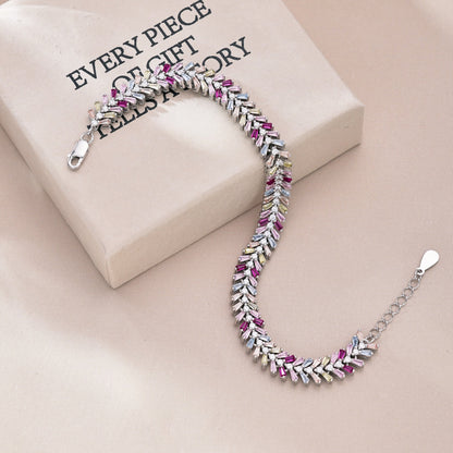 [Luxora]Dainty Radiant Emerald Cut Daily Bracelet