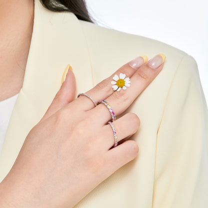[Luxora]Elegant Vivid Round Cut Daily Ring