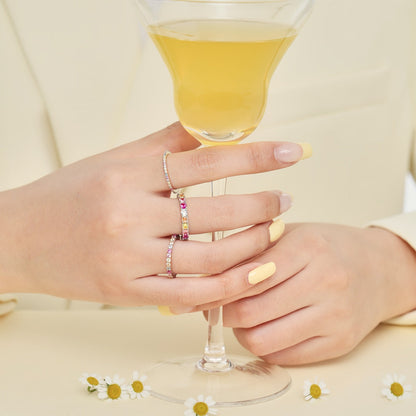 [Luxora]Elegant Vivid Round Cut Daily Ring