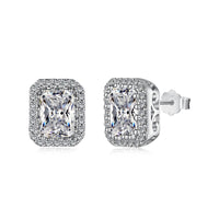 [Luxora]1.0 Carat Luxurious Dainty Emerald Cut Daily Earrings