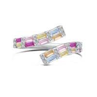 [Luxora]Charming Colorful Radiant Cut Adjustable Daily Ring