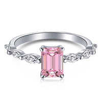 [Luxora]1.0 Carat Dainty Resplendent Radiant Cut Daily Ring