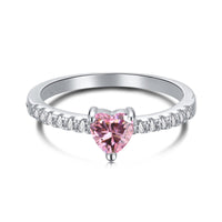 [Luxora]0.5 Carat CaratEternity Charming Heart Shape Lover Ring