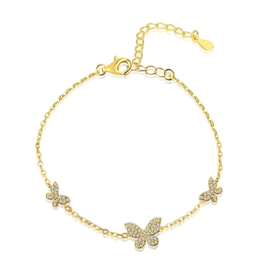 [Luxora]Delicate Butterfly Pendant Bracelet