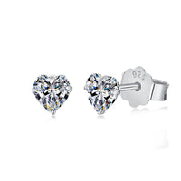 [Luxora]Sparkling Heart Shaped Simple Earrings