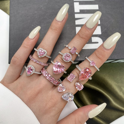 [Luxora]0.5 Carat CaratEternity Charming Heart Shape Lover Ring
