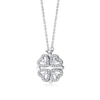 [Luxora]Ornate Heart Cut Flower Shape Necklace