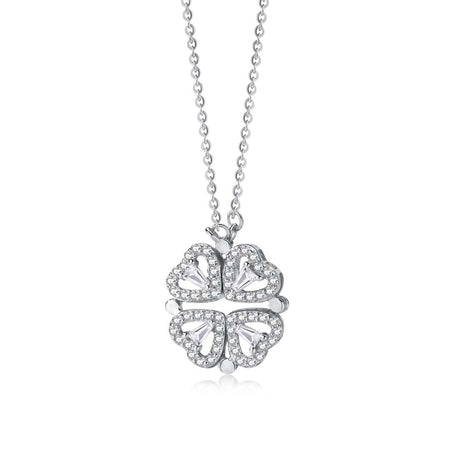 [Luxora]Ornate Heart Cut Flower Shape Necklace