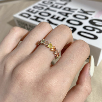 [Luxora]0.25 Carat Radiant Romance Heart Cut Lover Ring