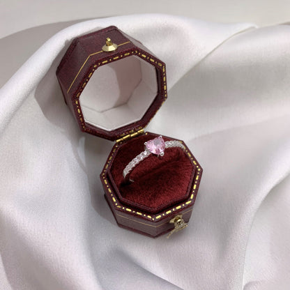[Luxora]0.5 Carat CaratEternity Charming Heart Shape Lover Ring