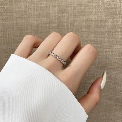 [Luxora] Eleganter, prachtvoller runder Partyring