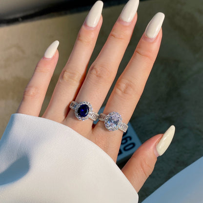 [Luxora]1.5 Carat Dazzling Charming Oval Cut Banquet Ring