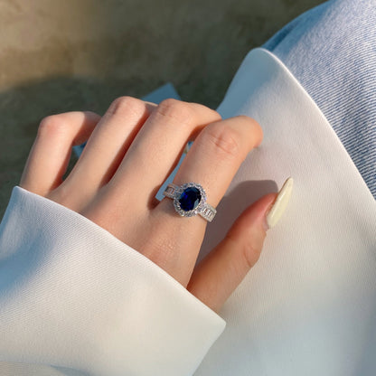 [Luxora]1.5 Carat Dazzling Charming Oval Cut Banquet Ring
