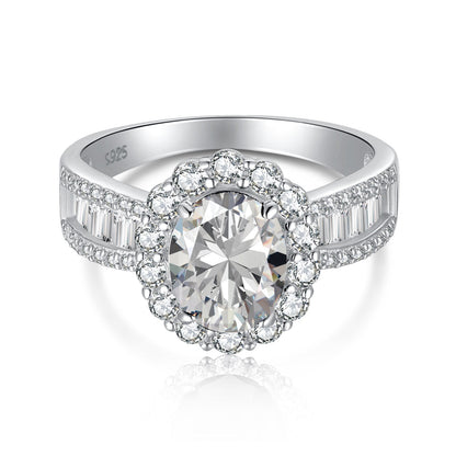 [Luxora]1.5 Carat Dazzling Charming Oval Cut Banquet Ring