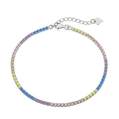[Luxora]Dazzling Colorful Round Cut Daily Bracelet