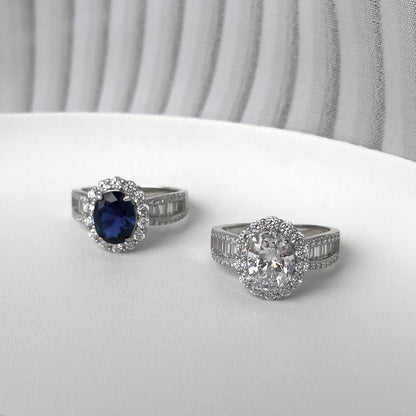 [Luxora]1.5 Carat Dazzling Charming Oval Cut Banquet Ring