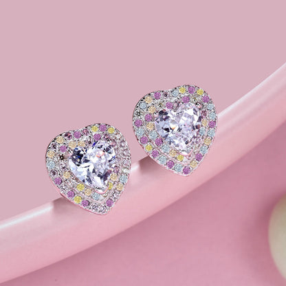 [Luxora]Dazzling Heart Shape Lover Earrings
