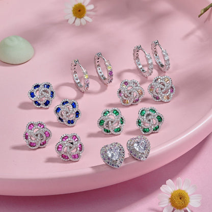 [Luxora]Dazzling Heart Shape Lover Earrings