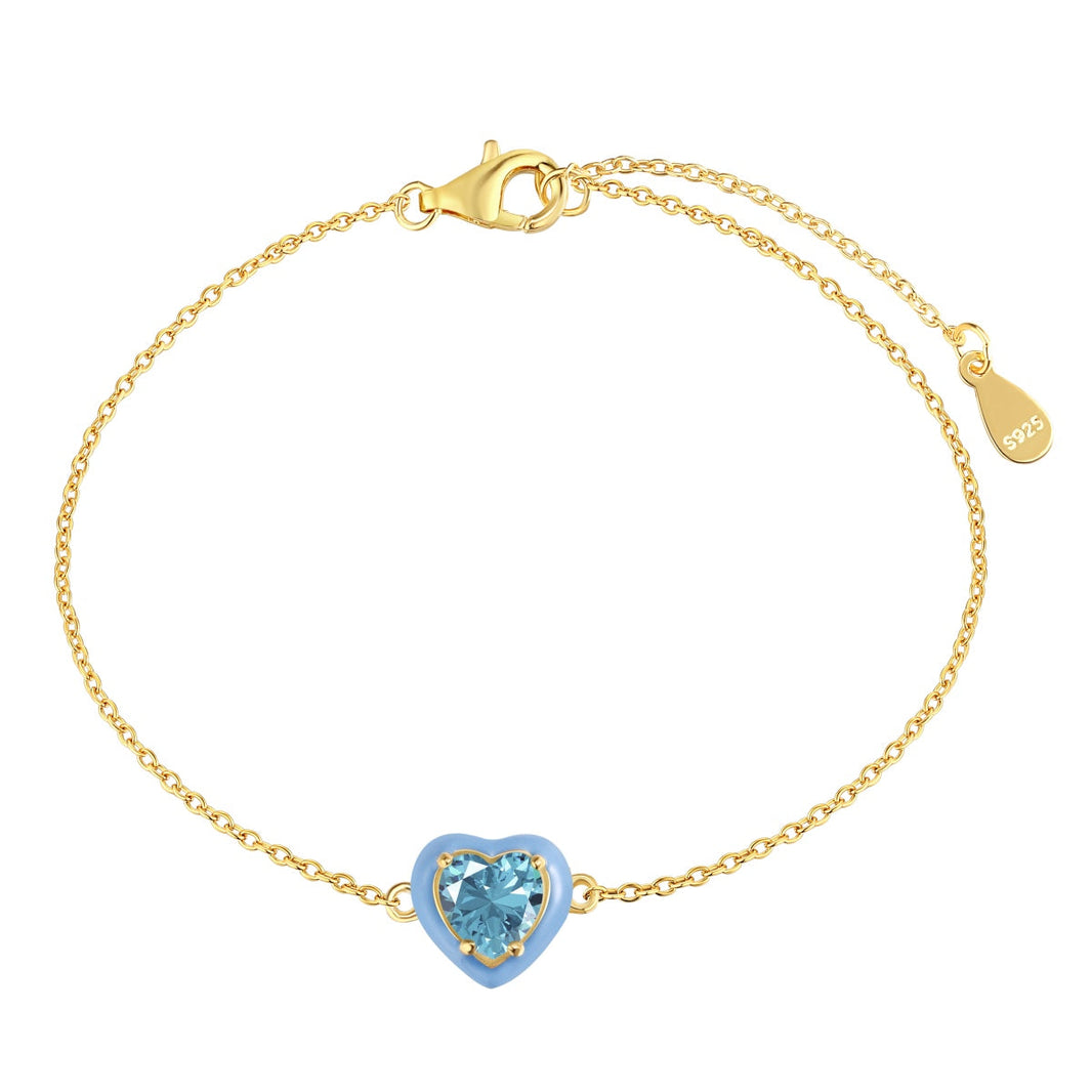 [Luxora]Sparkling Romantic Heart Shape Lover Bracelet