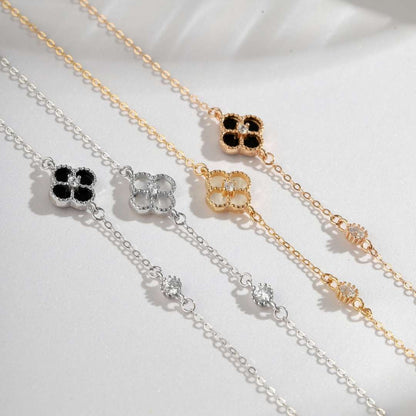 [Luxora] Zartes vierblättriges Kleeblatt-Armband