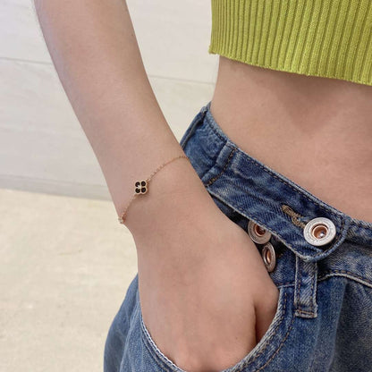 [Luxora] Zartes vierblättriges Kleeblatt-Armband