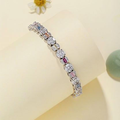 [Luxora]Dazzling Radiant Multi Cut Daily Bracelet