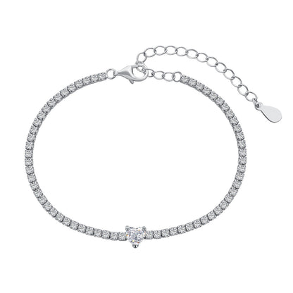 [Luxora]0.5 Carat Elegant Romantic Heart Shape Lover Bracelet
