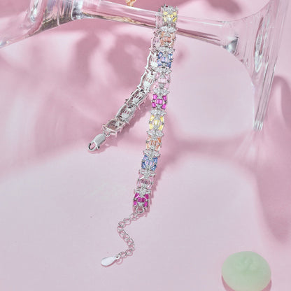 [Luxora]Delicate Colorful Multi Cut Party Bracelet