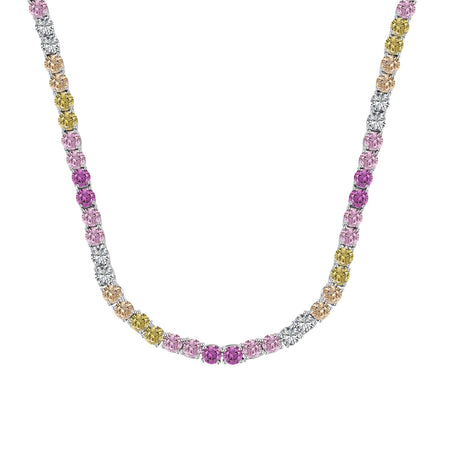 [Luxora]Delicate Colorful Tennis Necklace