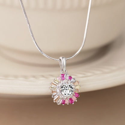 [Luxora]Charming Flower Colorful Necklace