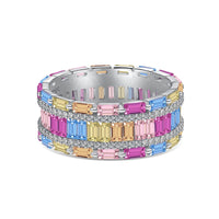 [Luxora]Dazzling Colorful Radiant Cut Party Ring