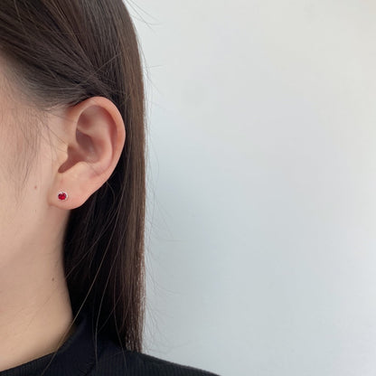 [Luxora]Sparkling Colorful Round Shape Earrings