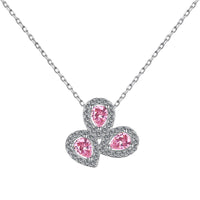 [Luxora]Elegant Flower Shape Pear Cut Necklace