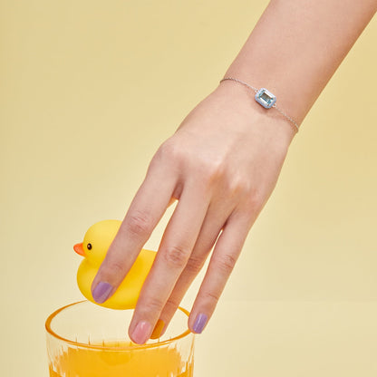 [Luxora]2.0 Carat Sparkling Colorful Emerald Cut Daily Bracelet