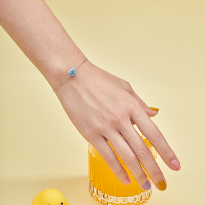 [Luxora]Sparkling Romantic Heart Shape Lover Bracelet