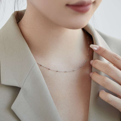 [Luxora]Small Bead Clavicle Chain Simple Necklace